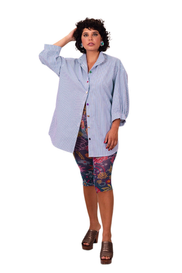 Camisa Ka listrada azul