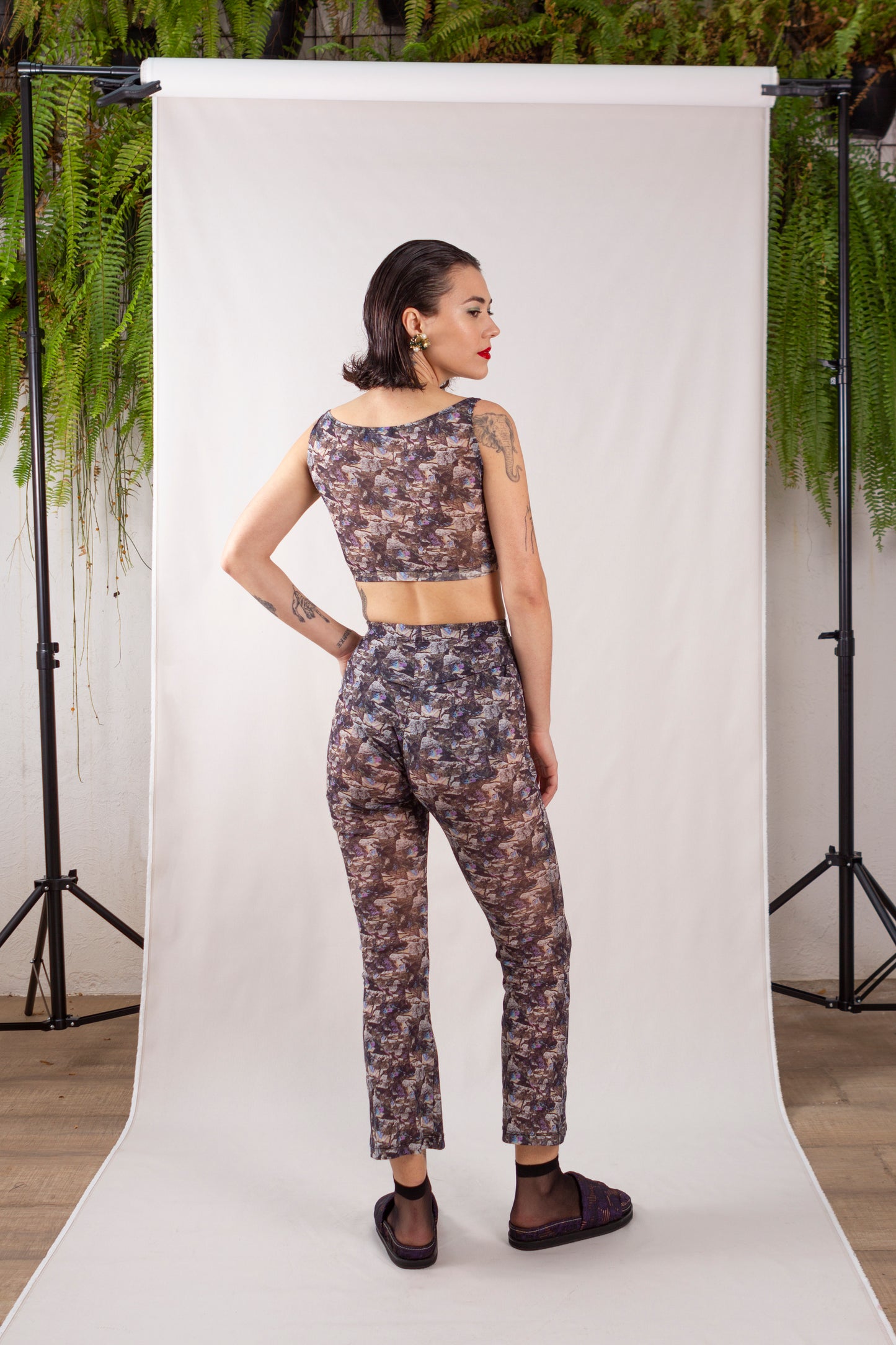 CALÇA MIA TULE ESTAMPA ROCHER