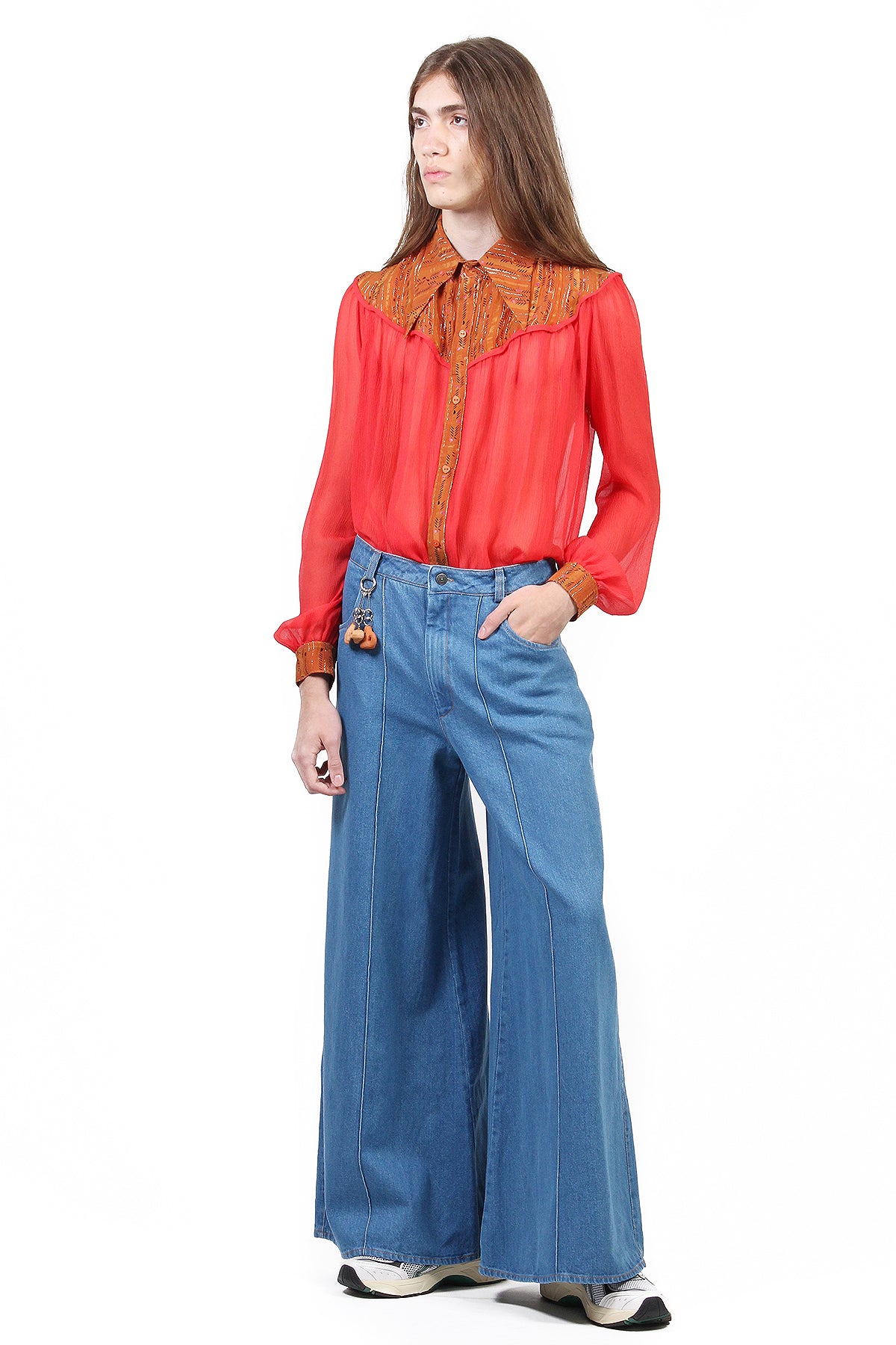 CALÇA PANTALONA RACHEL BABY BLUE