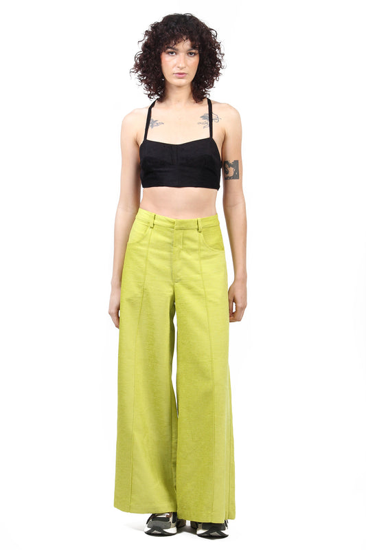CALÇA PANTALONA RACHEL VERDE LIMÃO